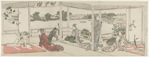 Prohlížení květinových aranžmá od Katsushika Hokusai