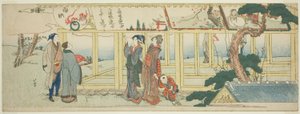 Prohlížení votivních obrazů od Katsushika Hokusai