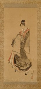 Procházející se kurtizána od Katsushika Hokusai