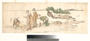 Ženy v krajině od Katsushika Hokusai