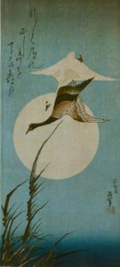 Dvě divoké husy od Katsushika Hokusai