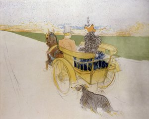 Nepojmenovaná. Henri de Toulouse-Lautrec (1864 - 1901). Litografie. Petit Museum, Limoux.