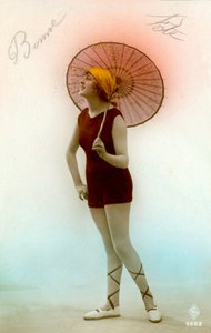 Frauen im Badeanzug, ca. Anfang 1900 (Postkarte) von 