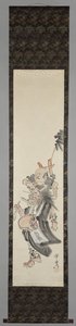 Démon je žebravý mnich Žebrající ďábelský mnich (oni no nembutsu) od Kawanabe Kyosai