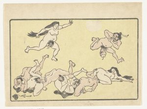 Orgie The Big Tail (název série) od Kawanabe Kyosai