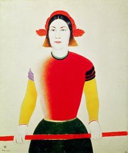 Dívka s holí (olej) od Kazimir Severinovich Malevich