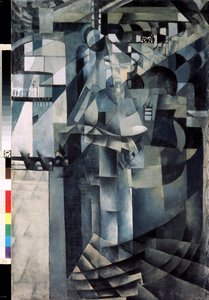 Život v Grand Hotelu. Obraz Kazimira Severinoviče Maleviče (Malevich, Malevic) (1878-1935), olej na plátně od Kazimir Severinovich Malevich