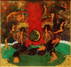 Strom života a dryády od Kazimir Severinovich Malevich