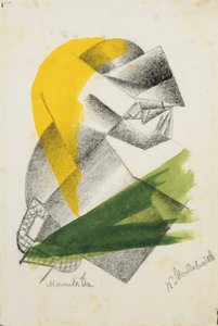 Modlitba II, kolem roku 1913 od Kazimir Severinovich Malevich