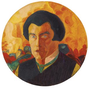 Autoportrét 1908-1910 - Painture de Casimir Severinovich Malevitch (Malvich, Malvik) (16-17), od Kazimir Severinovich Malevich