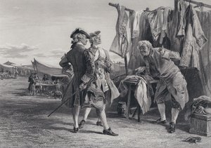 Ilustrace k Pirátovi od Sira Waltera Scotta (rytina) od Keeley Halswelle