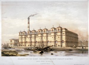 Sýpka na Canada Wharf, Rotherhithe, Londýn, c1860