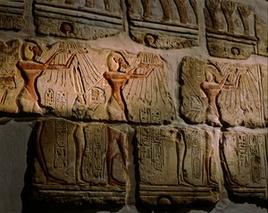 Egypt; Amarna; Faraoni slunce; mm6714; Archeologie; Achnaton; Nefertiti; Luxor..., 2001 (foto) od Kenneth Garrett