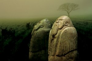 Nové světlo na Olméky. 6" vysoký; nefrit; Tuxtla Soška šamana; s kachní maskou... od Kenneth Garrett