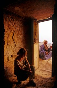 Severní hrobky, královské hrobky v Amarně, Egypt od Kenneth Garrett