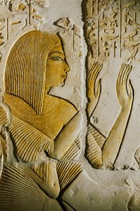 Hrobka Maia; Egypt; archeologie;Nová říše; Sakkára, Amarnské období, umění, 2002 (foto) od Kenneth Garrett