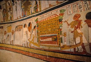 Royova hrobka; pohřební průvod, ; 18. dynastie. Údolí šlechticů; Théby; Egypt; Ne... od Kenneth Garrett