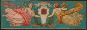 Studium na Mural v hotelu Manhattan, Peace and Plenty, ca. 1901. od Kenyon Cox