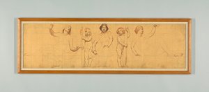 Common Law, studie pro levý panel „The Reign of Law“, Frieze pro odvolací soud, New York od Kenyon Cox