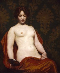 Stříbrné ruční sklo, 1907.