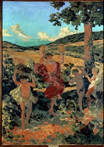 "Fete Champetre Or The Triumph Of Bacchus"" (Country Festival) Malba Ker-Xaviera (Ker Xavier) Roussel (1867-1944) 1911-1913 Nabis Saint Petersburg, Ermitáž muzeum