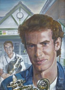 Wimbledon Mens Champions Navštivte Leamington Lawn Tennis and Squash Club (malba)