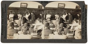 "Třída aritmetiky, Tuskegee, Alabama",c. 1900 (foto) od Keystone View Company