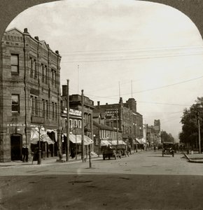 Grafton Street, Charlottetown, Ostrov prince Edwarda, Kanada, počátek 20. století. od Keystone View Company