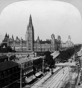 Houses of Parliament, Ottawa, Ontario, Kanada. od Keystone View Company