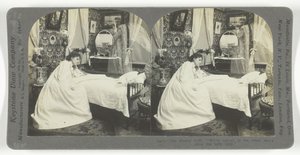 Prázdná postýlka. Jsme blíže druhému břehu, protože dítě zemřelo, 1899. od Keystone View Company