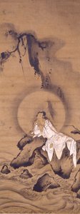 Kannon (Avalokitesvara) v bílém rouchu od Kichizan Mincho