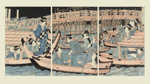 Ochlazování u mostu Ryogoku od Kikugawa Eizan