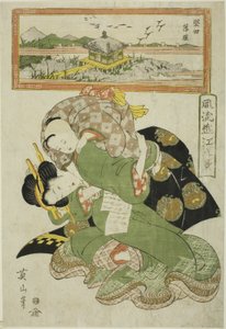 V předvoji (Katata Rakugan), ze série s ``Fashio na be England ght view ws you see (Furyu Omi Hakkei)