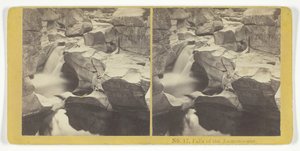 Falls of the Ammonoosuc, 185575. Tvůrci: Kilburn Brothers, BW Kilburn.