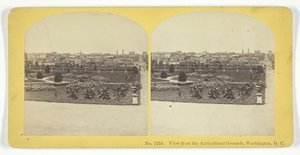 View from the Agricultural Grounds, Washington, D.C., 185575. Tvůrci: Kilburn Brothers, BW Kilburn.