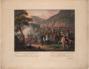 Generál hrabě Alexander Ostermann-Tolstoy v bitvě u Kulmu dne 29. srpna 1813 od Kilian Ponheimer the Elder