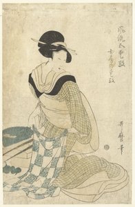 Kouzlo domácnosti Nyobo no aiko (název na objektu) Pět elegantních kouzel (název série) Furyu goaiko (název série na objektu) od Kitagawa Utamaro (attributed to)