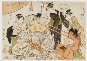 Hra tahu za krk od Kitagawa Utamaro