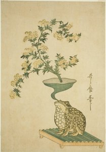 Uspořádání kozlíku lékařského (Ominaeshi) a čínských zvonkových květů (Kikyo) od Kitagawa Utamaro