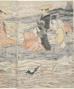 Awabi Shell Divers v Enoshimě od Kitagawa Utamaro