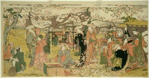 Třešňový banket (Oka no utage) od Kitagawa Utamaro