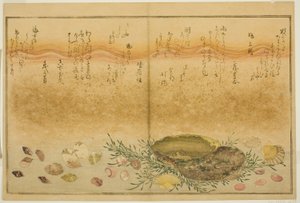 Chidori-venku, bolest-venku, ušeň, pohyb-ven, asari-venku, existuje plánovač Alláh, bract)“ od Kitagawa Utamaro