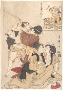 Chūshingura, dějství III od Kitagawa Utamaro