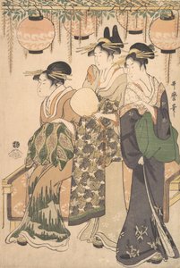Kurtizány pod Wisteria Arbor..., ca. 1795. od Kitagawa Utamaro