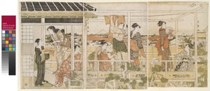 Sušení prádla od Kitagawa Utamaro