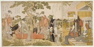 Užijte si pohodu na zahradě od Kitagawa Utamaro