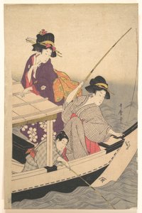 Rybolov od Kitagawa Utamaro