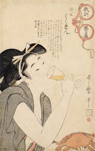 Ze série A Parents Moralizing Spectacles, 1802 od Kitagawa Utamaro