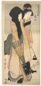 „Gejša“ ze série Tři zábavy současných krásek (Tōsei bijin san’yū: Geigi) od Kitagawa Utamaro