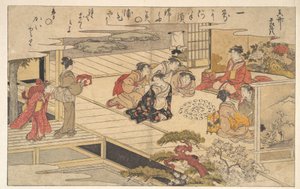 Dívky hrající hru s mušlemi od Kitagawa Utamaro